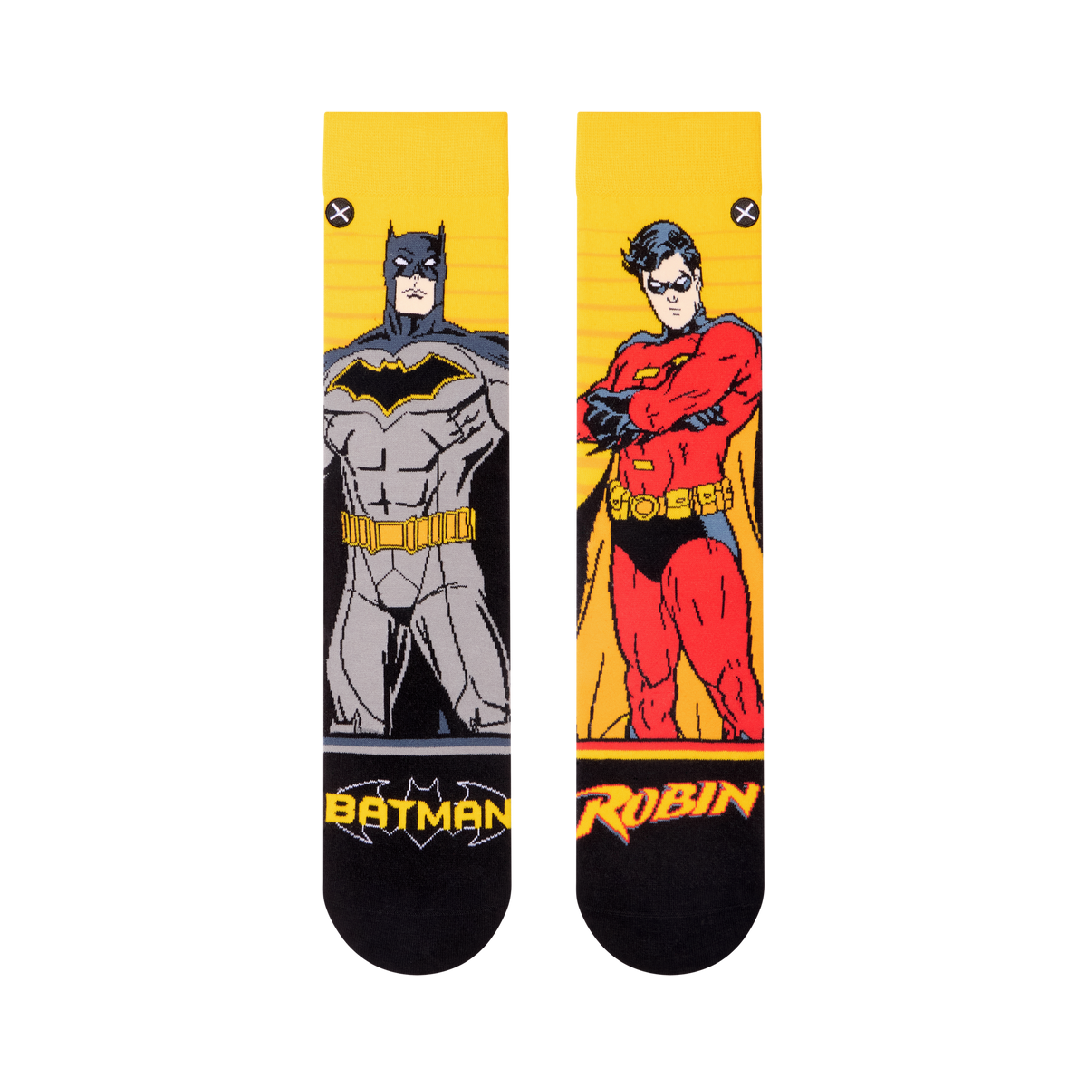 Batman & Robin Portraits Crew Socks