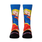 Super Girl Portrait Crew Socks