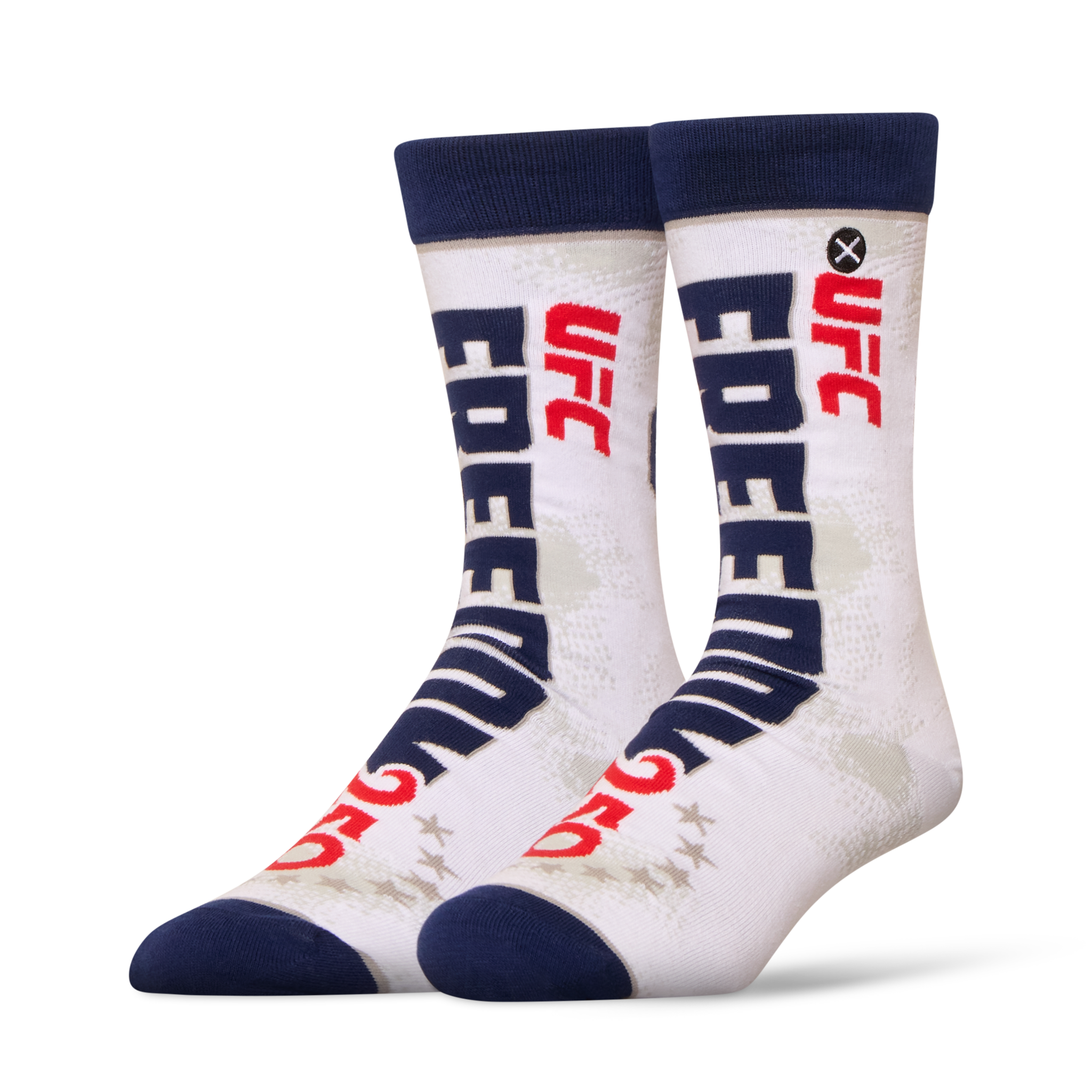 UFC Freedom 250 White Men's Crew Socks