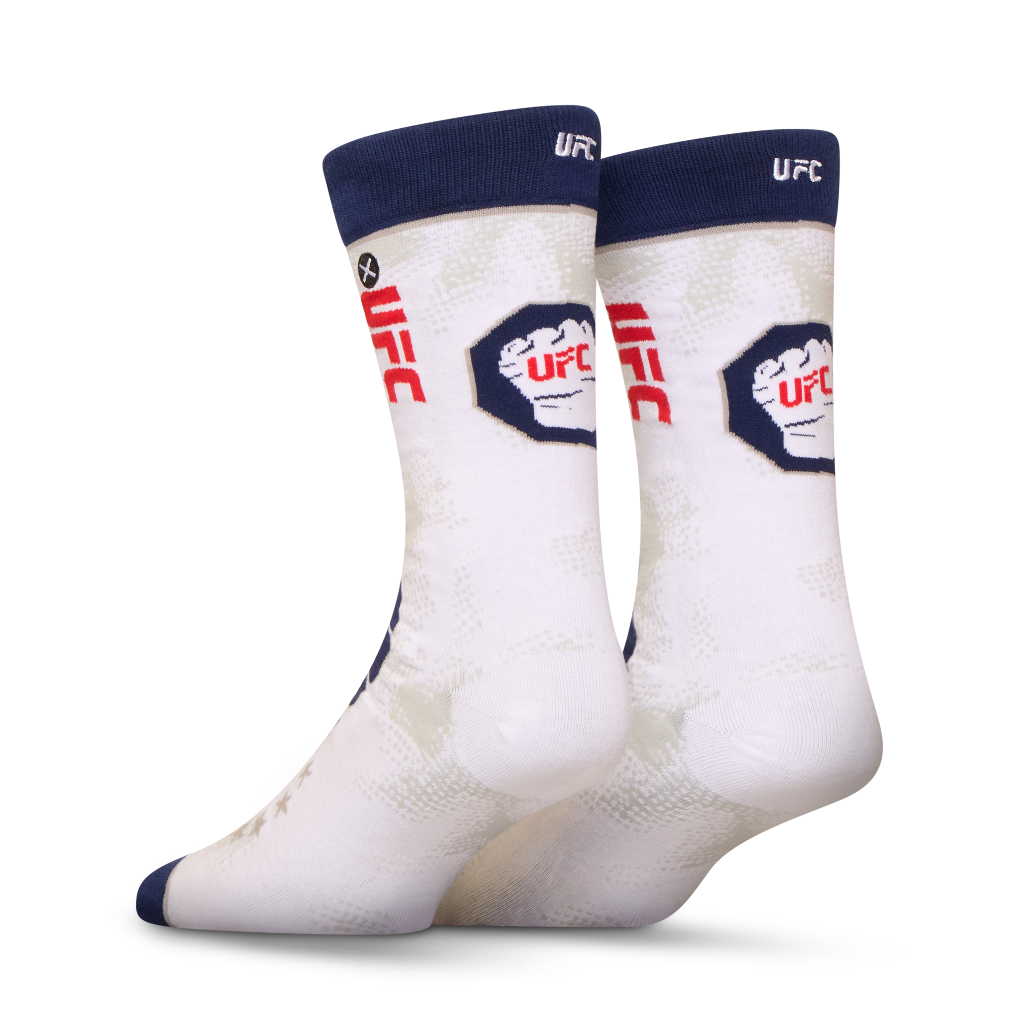 UFC Freedom 250 White Men's Crew Socks