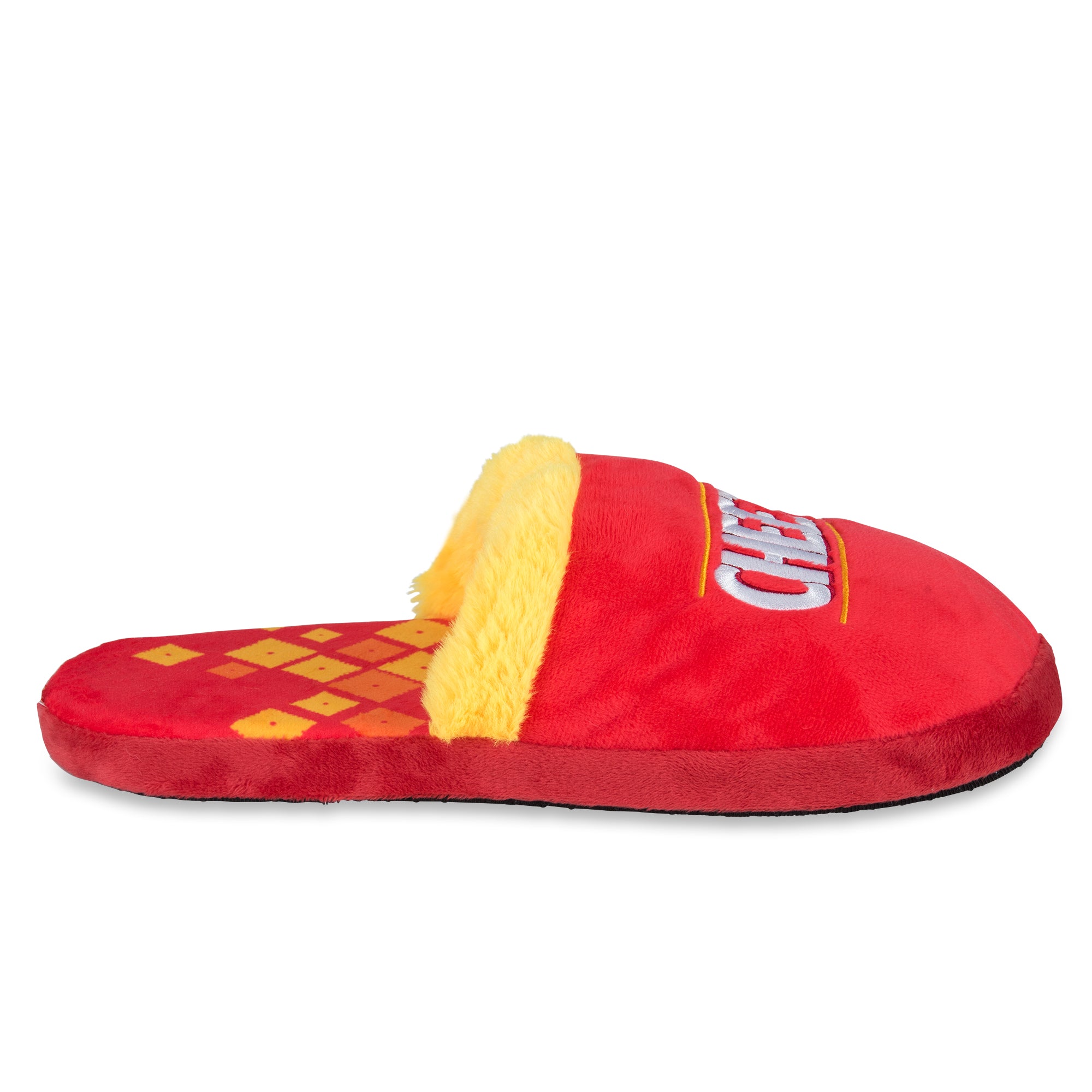Cheez-It Fuzzy Slip-On Slippers