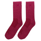 Mauve Heather Women's Crew Socks