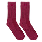 Mauve Heather Women's Crew Socks