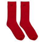 Red Heather Women's Crew Socks