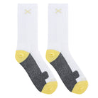 Yellow White Heather Women's Crew Socks
