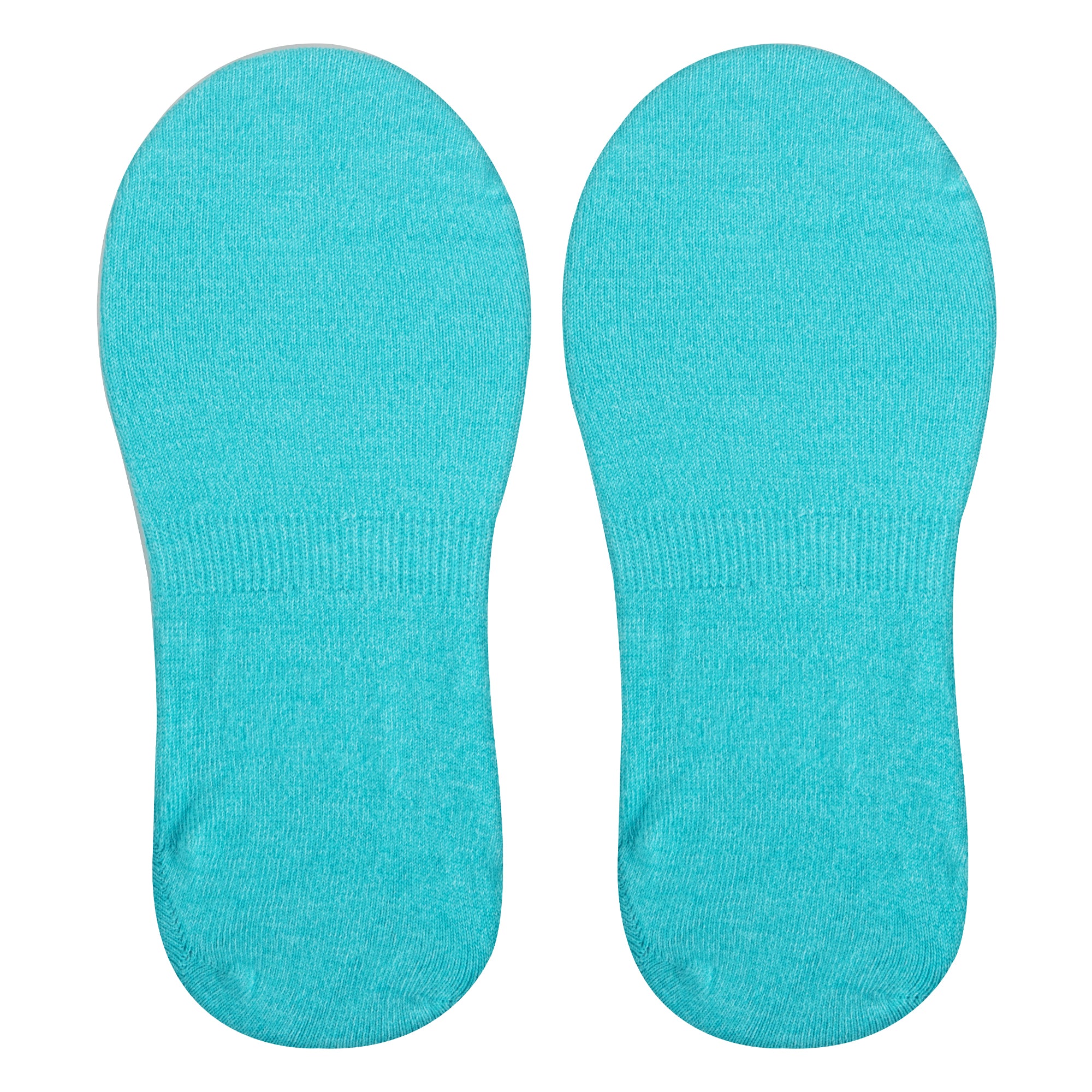 Basix Men No Show Solid Mint Heather