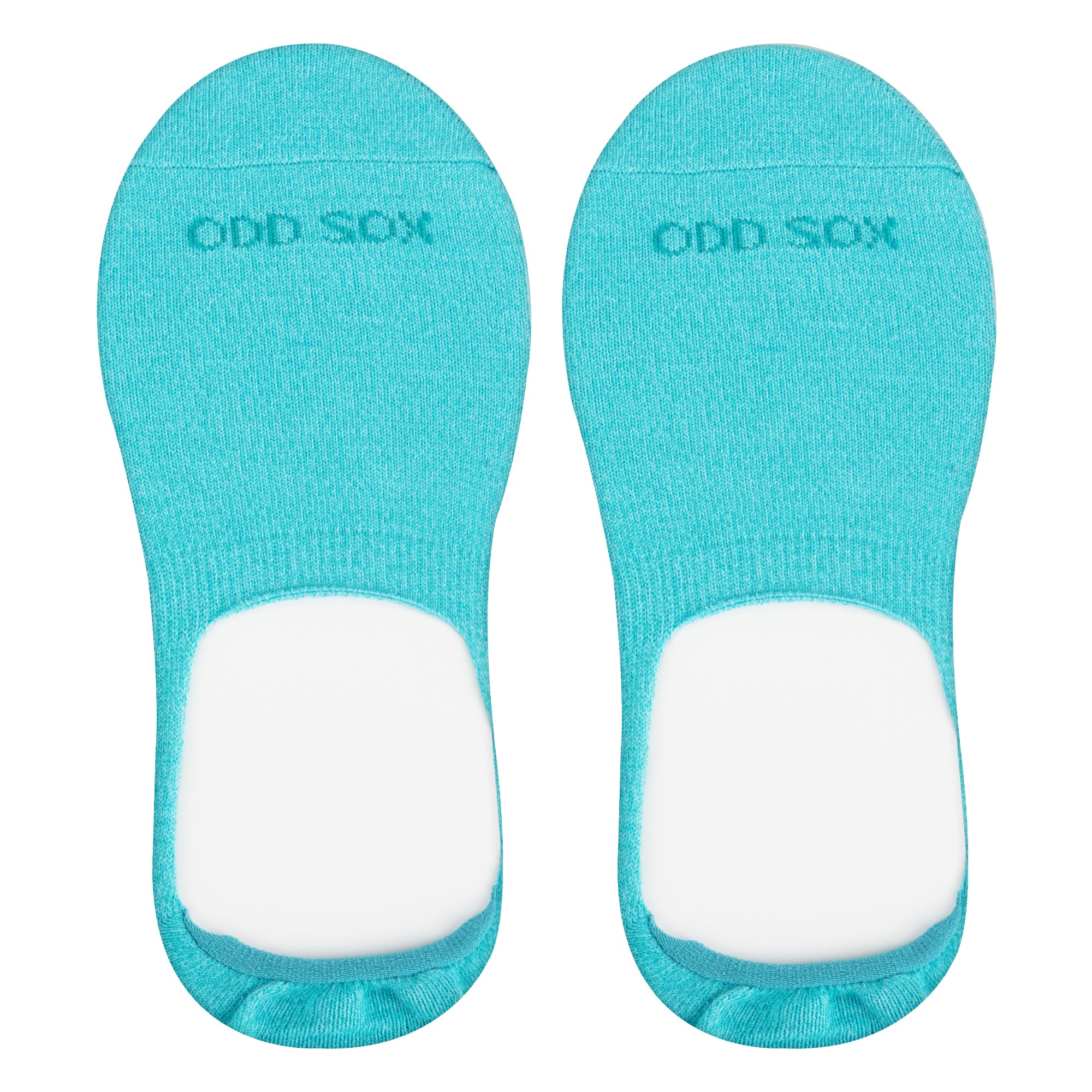 Basix Men No Show Solid Mint Heather