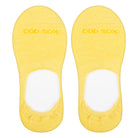 Basix Women No Show Solid Yellow Heather