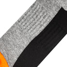 Basix Orange Black Heather Men's Crew Socks