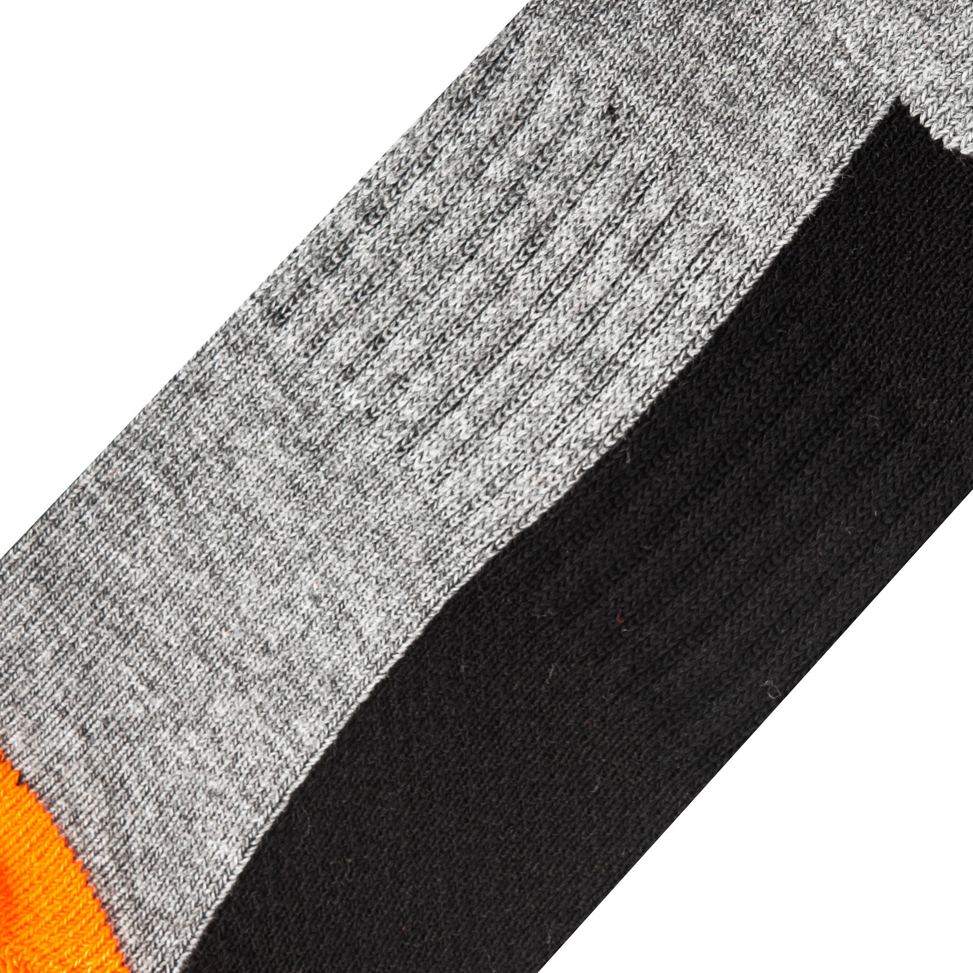 Basix Orange Black Heather Men's Crew Socks