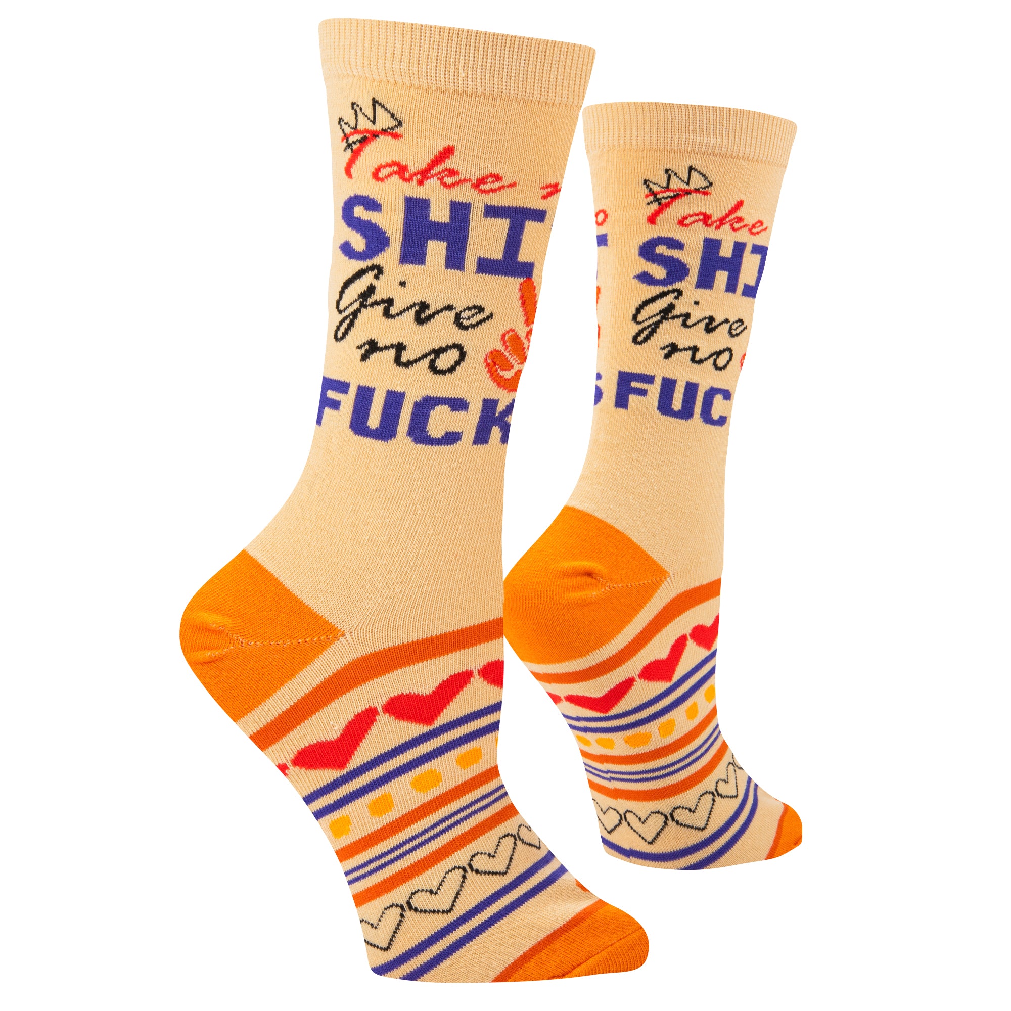 Take No Shit Women's Crew Socks