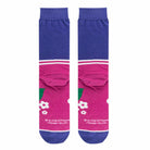 Crush Grape Half Stripe Men's Crew Socks