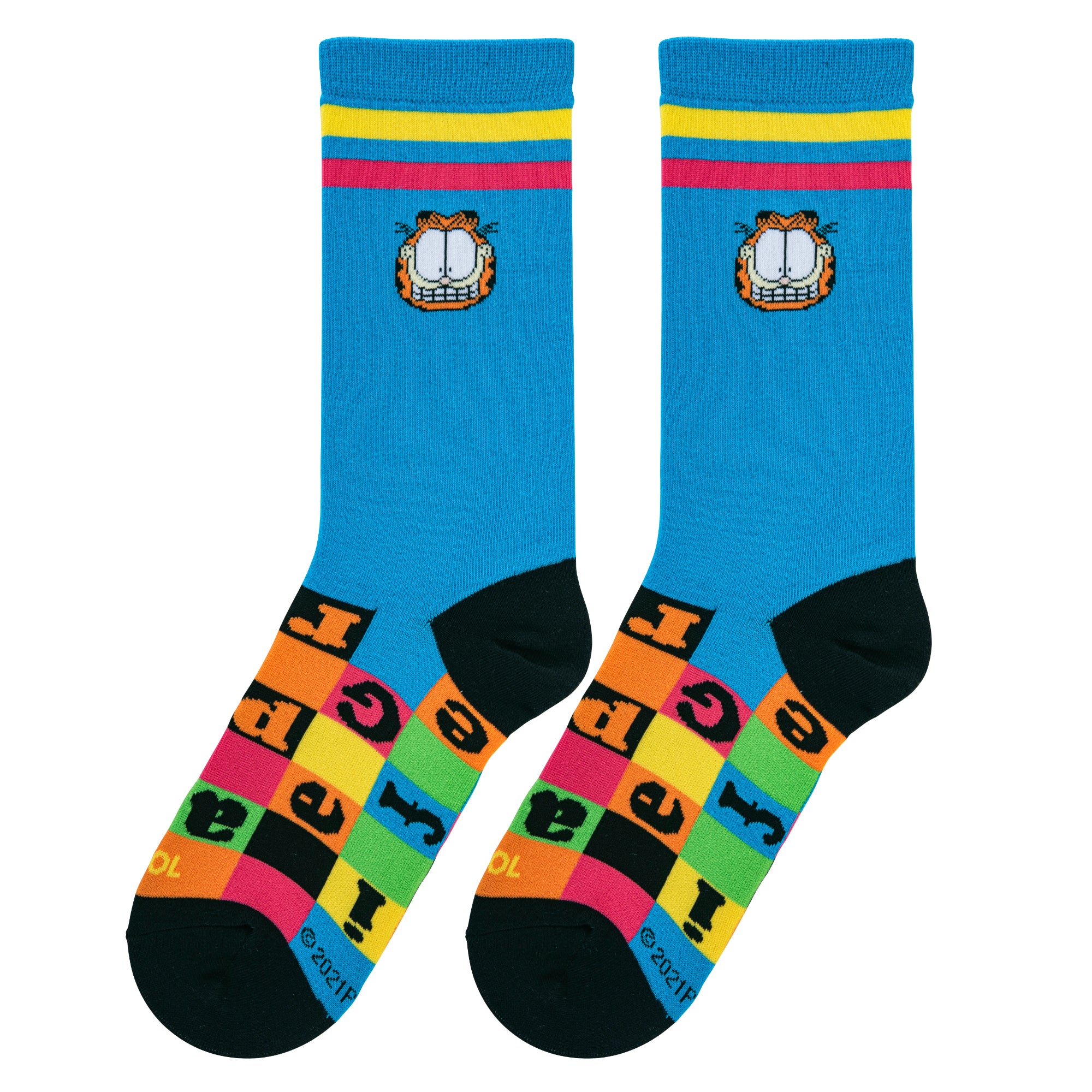 Garfield Checkerboard Women's Crew Socks
