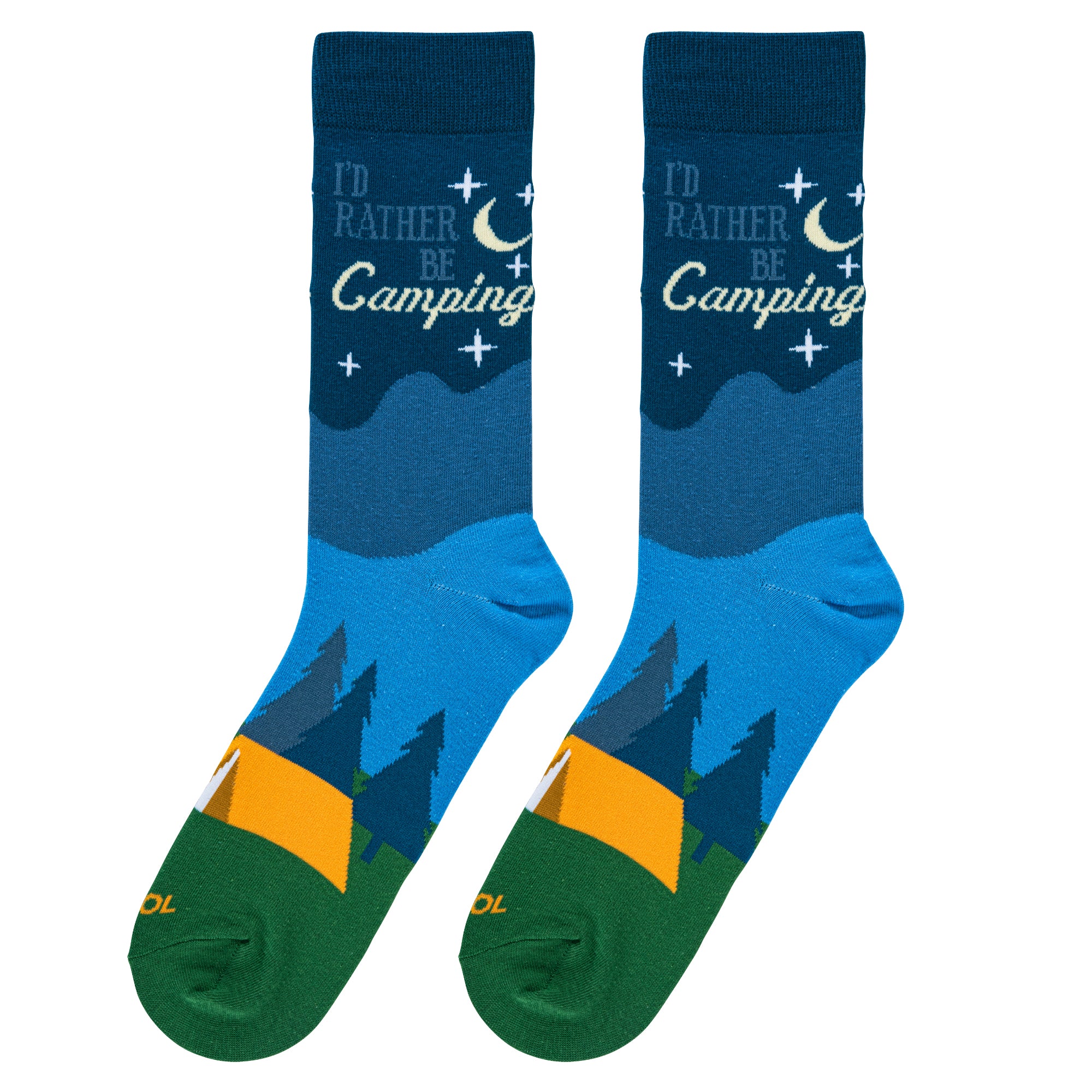 I'd Rather Be Camping  Men's Crew Socks