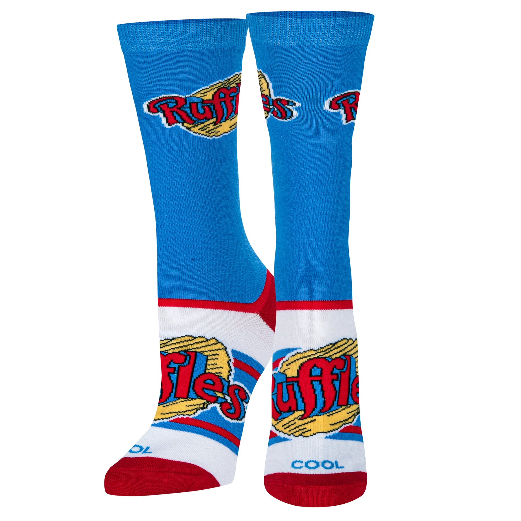 Ruffles Logo Womens Crew Folded Cool Socks ODD SOX