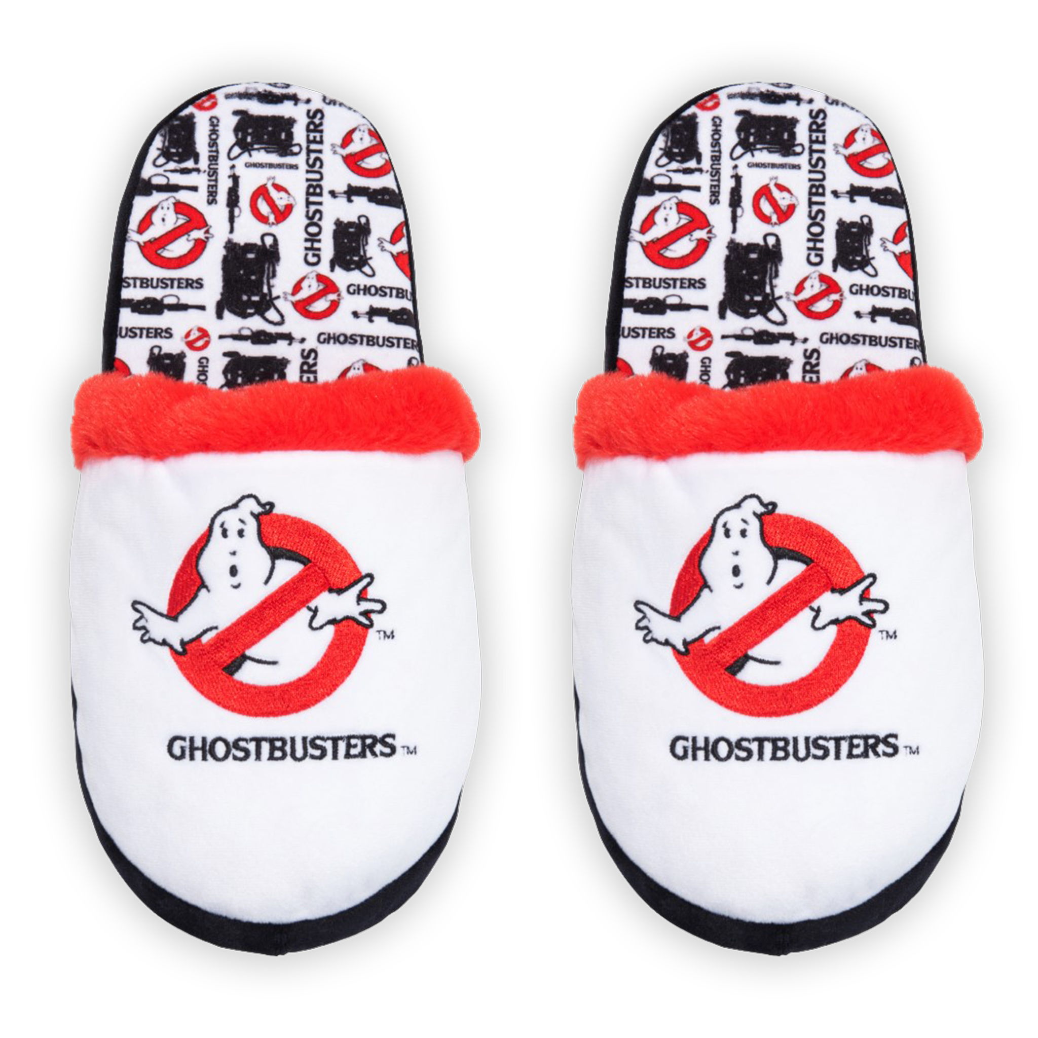 Ghostbusters Fuzzy Slip-On Slippers