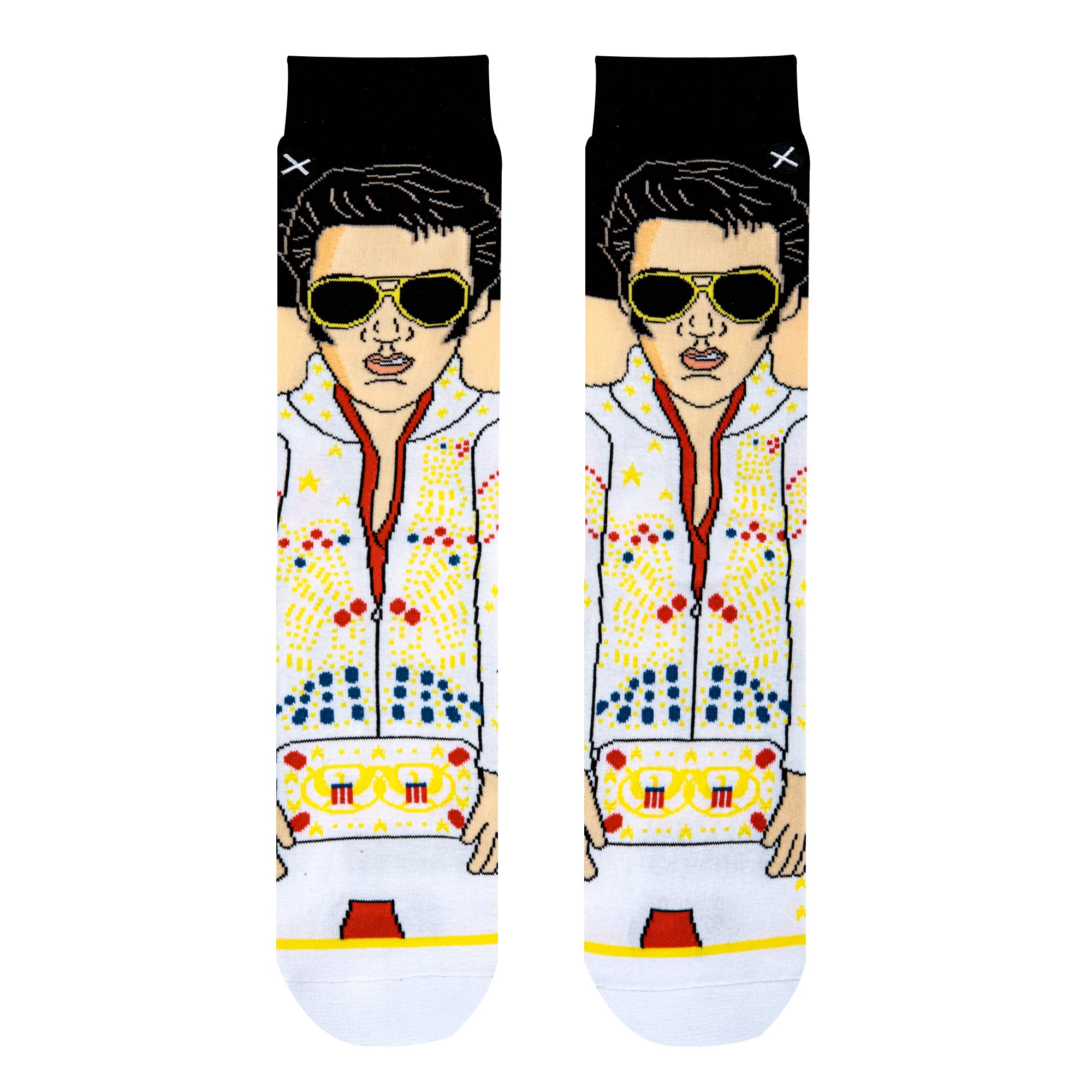 Elvis Eagle Jumpsuit 360 Knit Men's Crew Socks