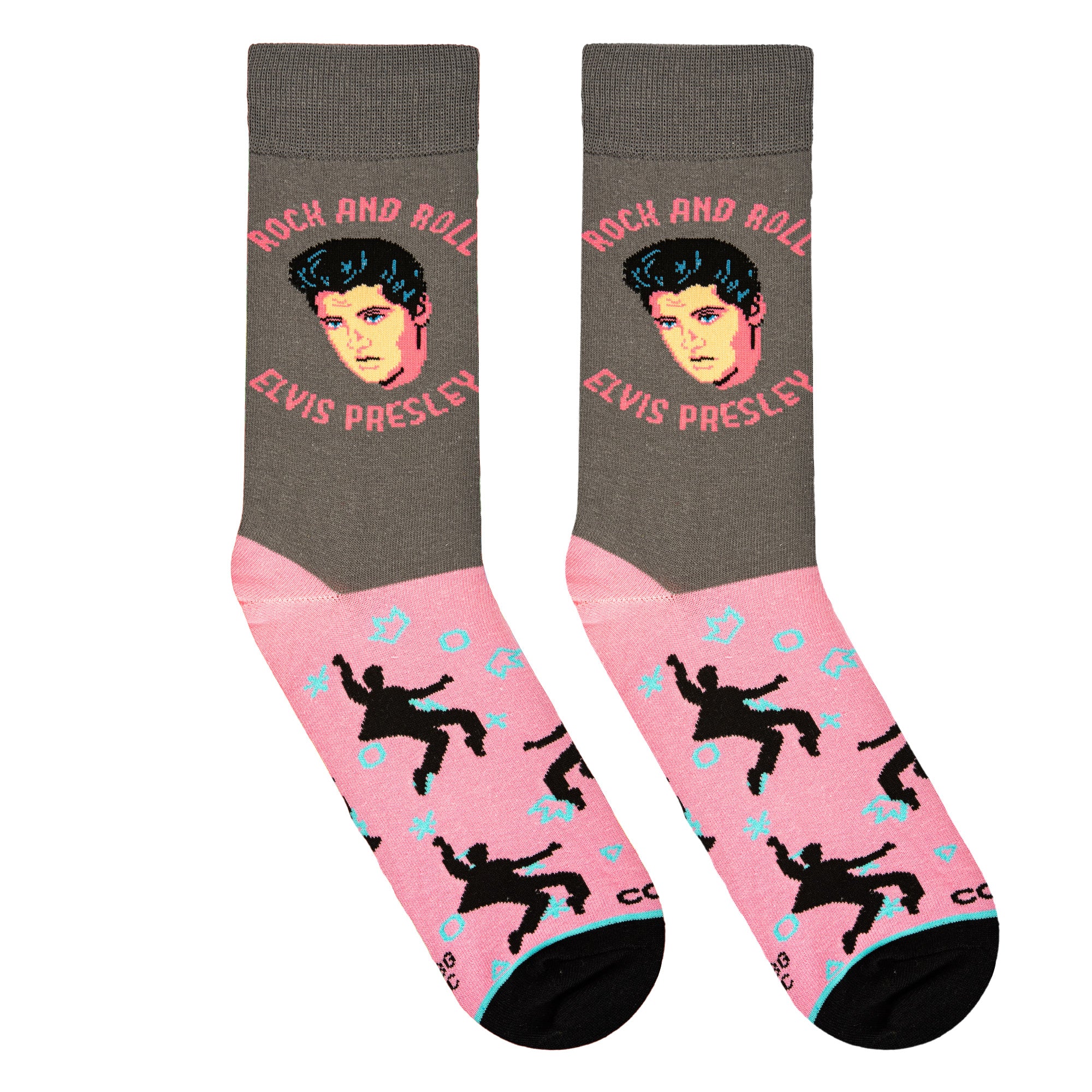 Elvis Rock & Roll Men's Crew Socks