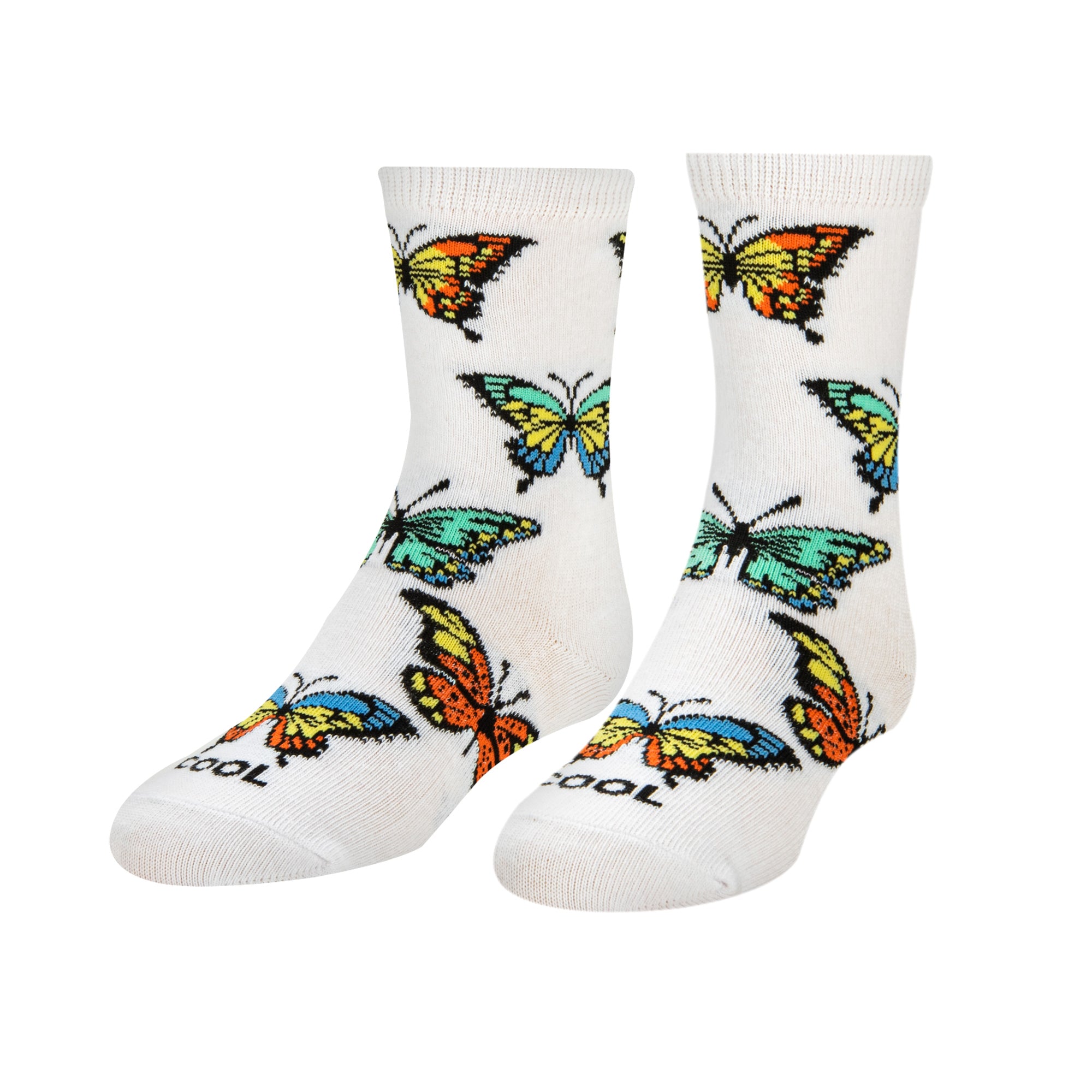 Butterflies Little Kids Crew Socks