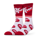Dr Pepper Half Stripe Men's Crew Socks