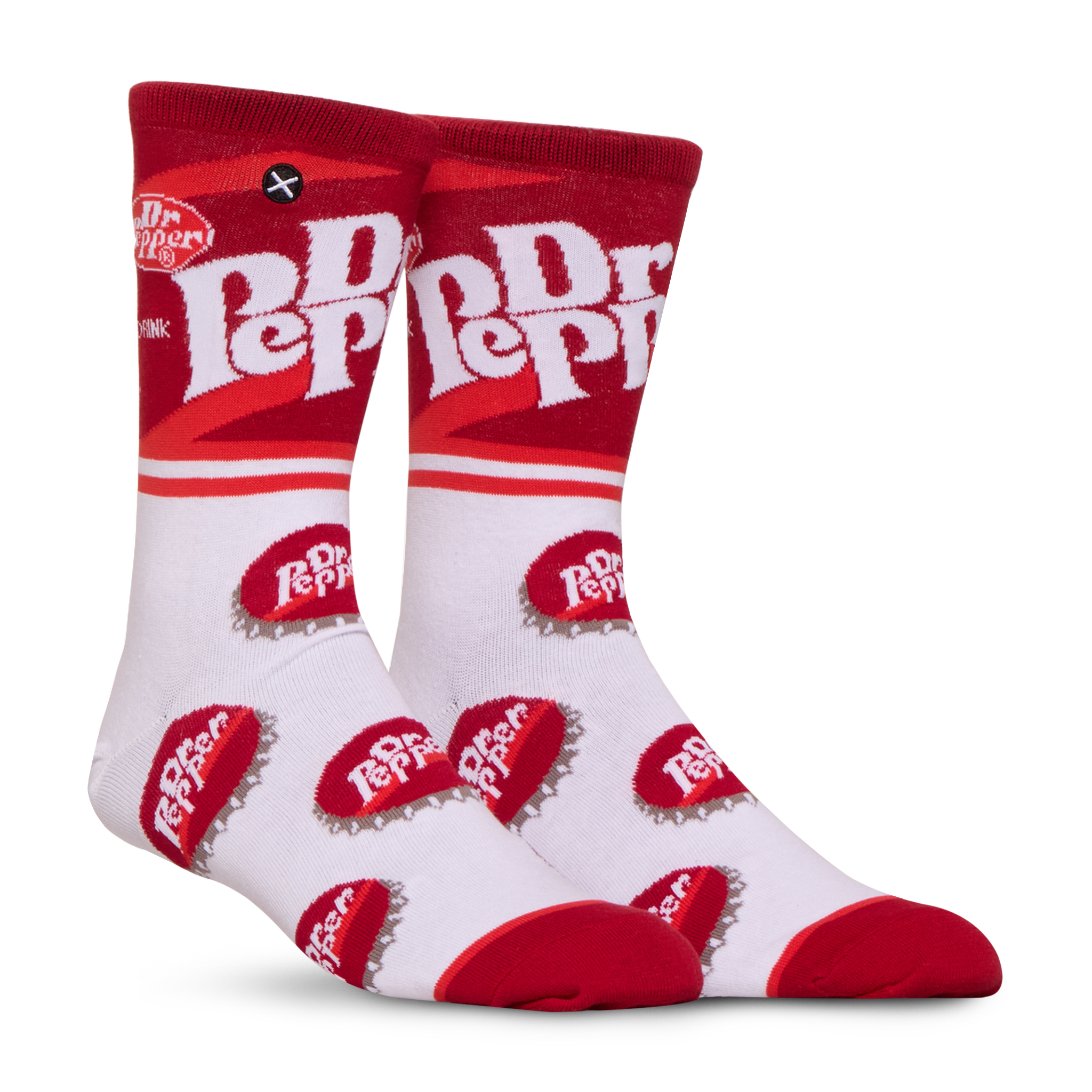 Dr Pepper Half Stripe Men's Crew Socks
