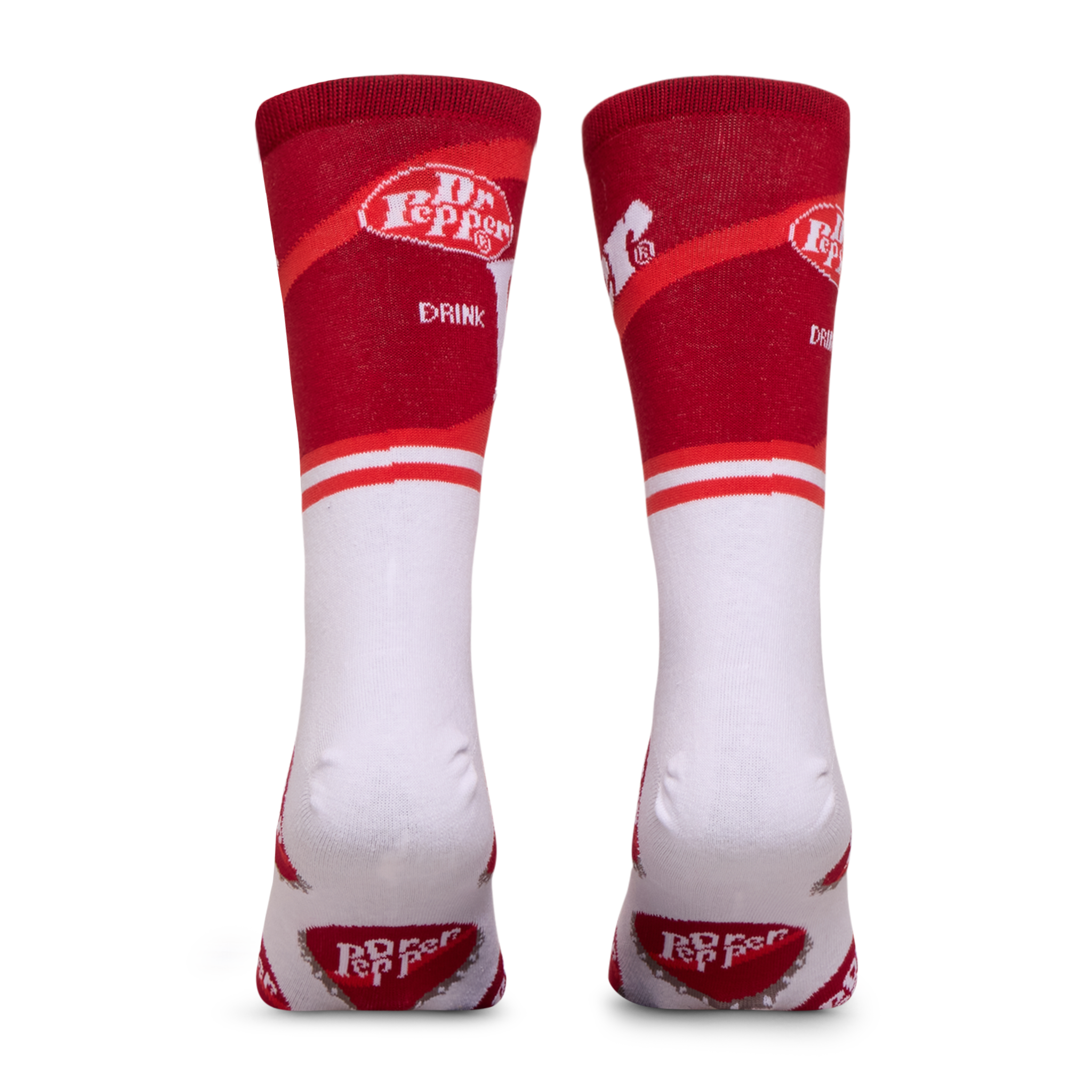 Dr Pepper Half Stripe Men's Crew Socks