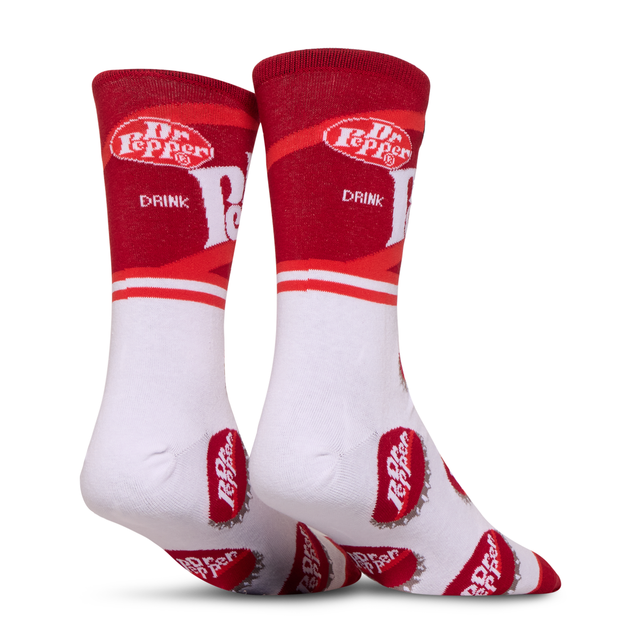 Dr Pepper Half Stripe Men's Crew Socks