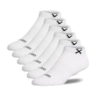 BASIX Big Kids Ankle Socks - White 6-Pack