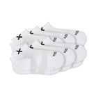 BASIX Big Kids Ankle Socks - White 6-Pack