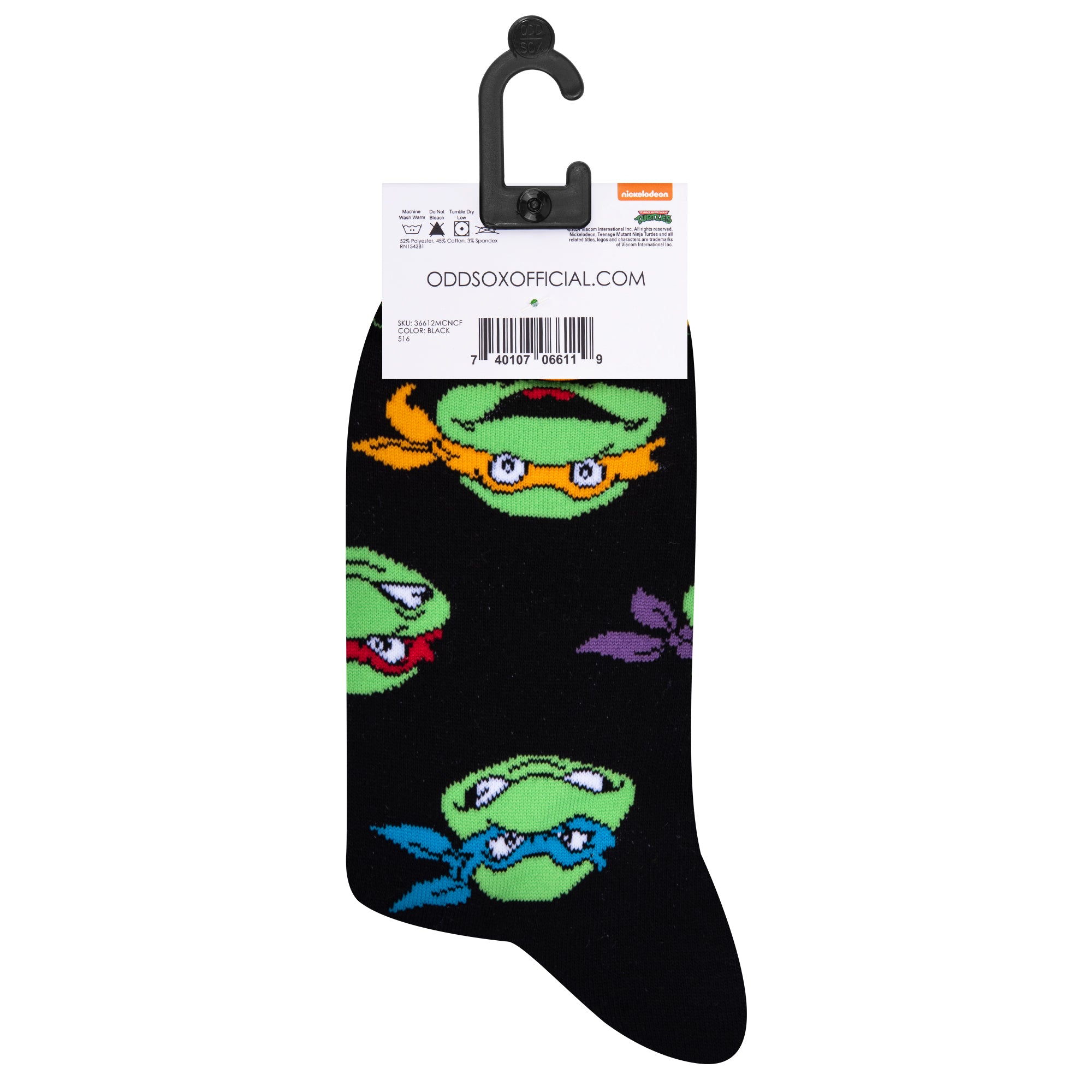 Retro Turtle Heads Men's Crew Socks