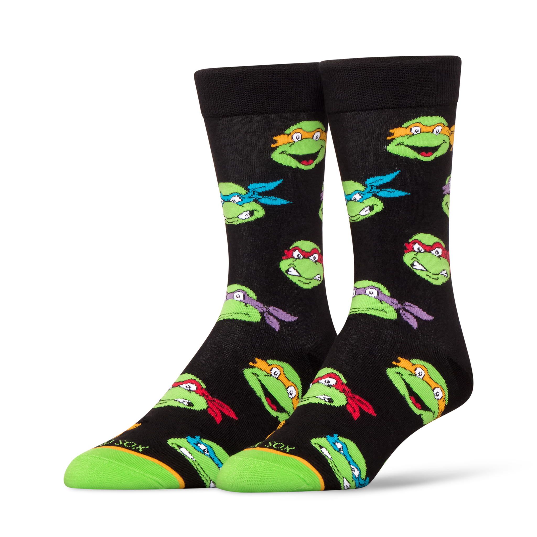 Retro Turtle Heads Men's Crew Socks