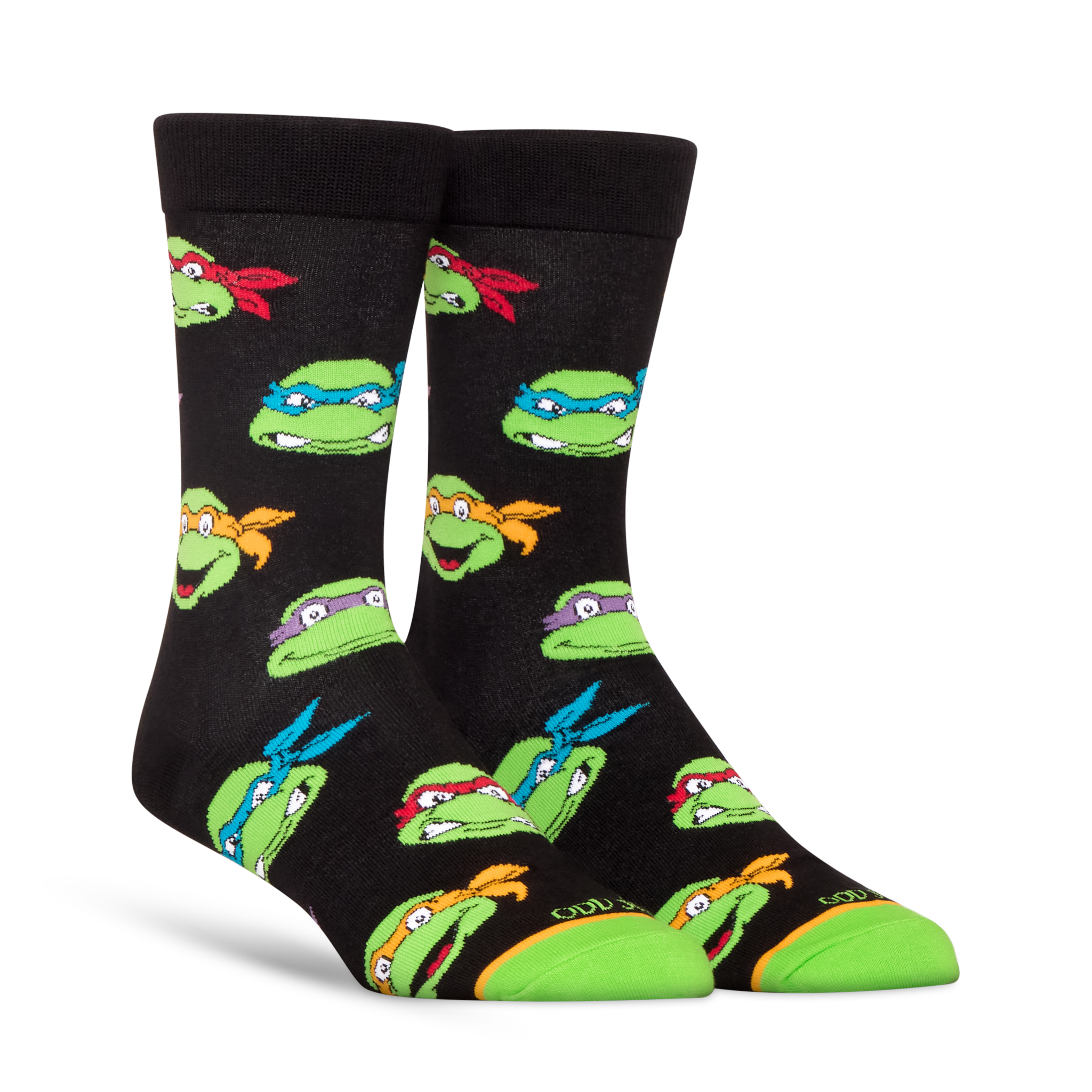 Retro Turtle Heads Men's Crew Socks