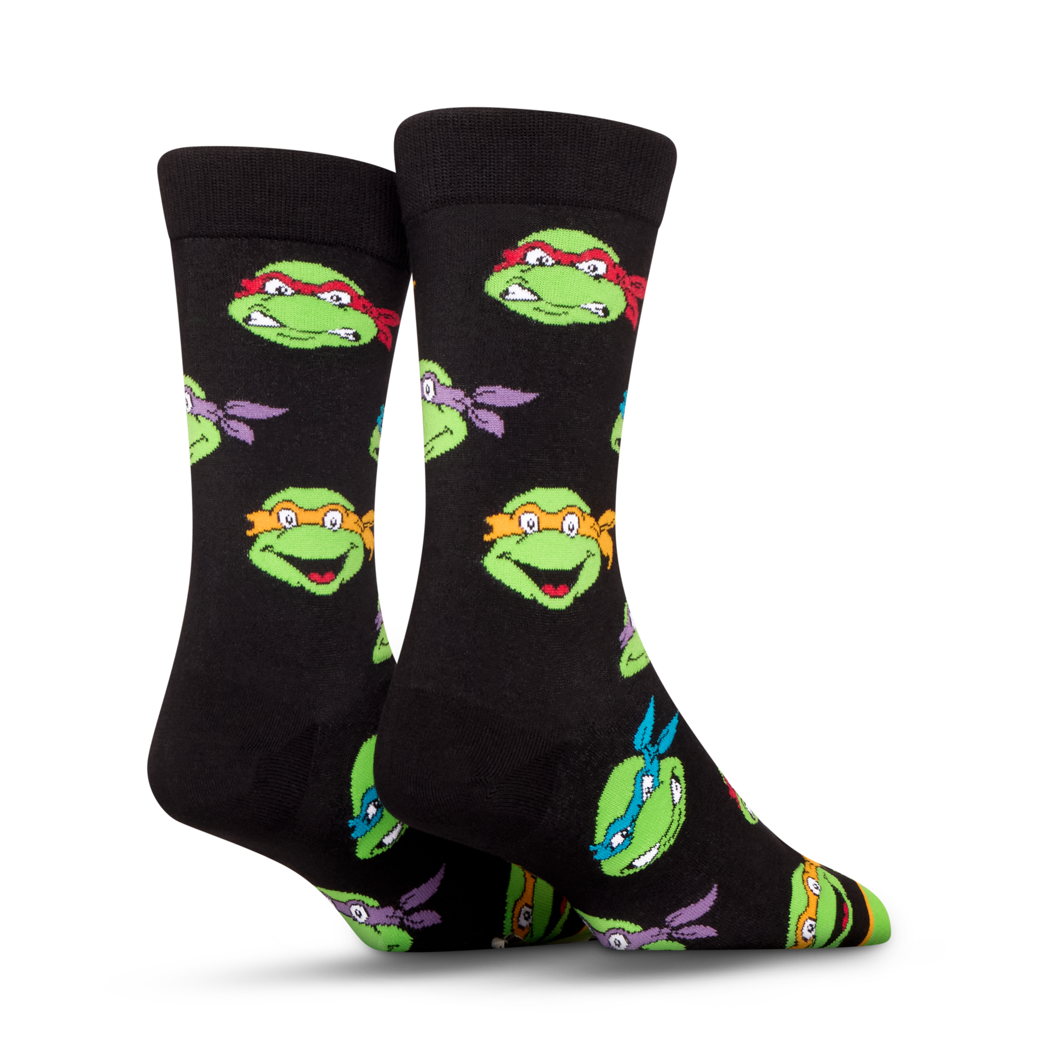 Retro Turtle Heads Men's Crew Socks