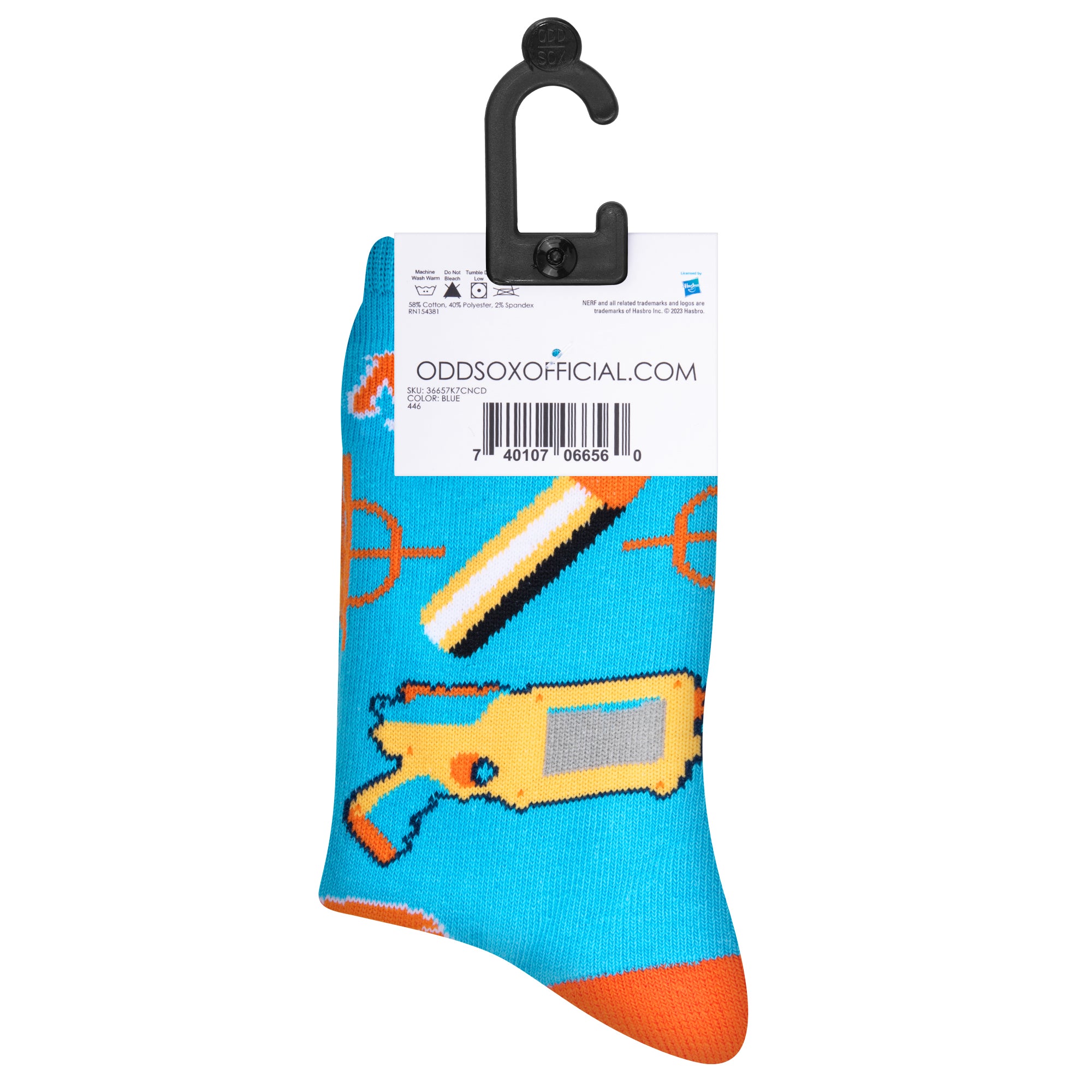 Cool Socks for Kids, Nerf Gun Blasters, Crazy, Soft, Funny, 4-7