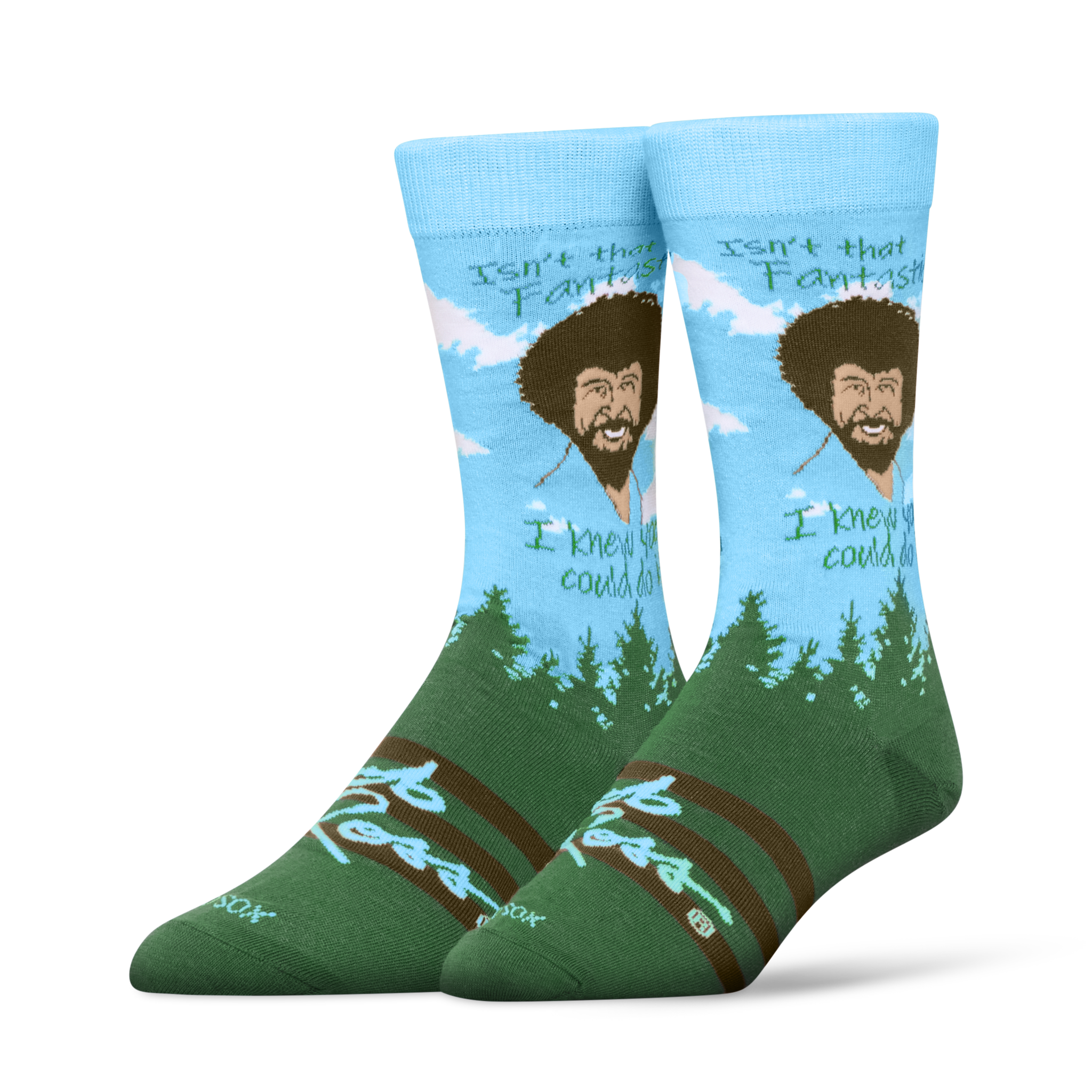 Bob Ross You Can Do it Men's Crew Socks
