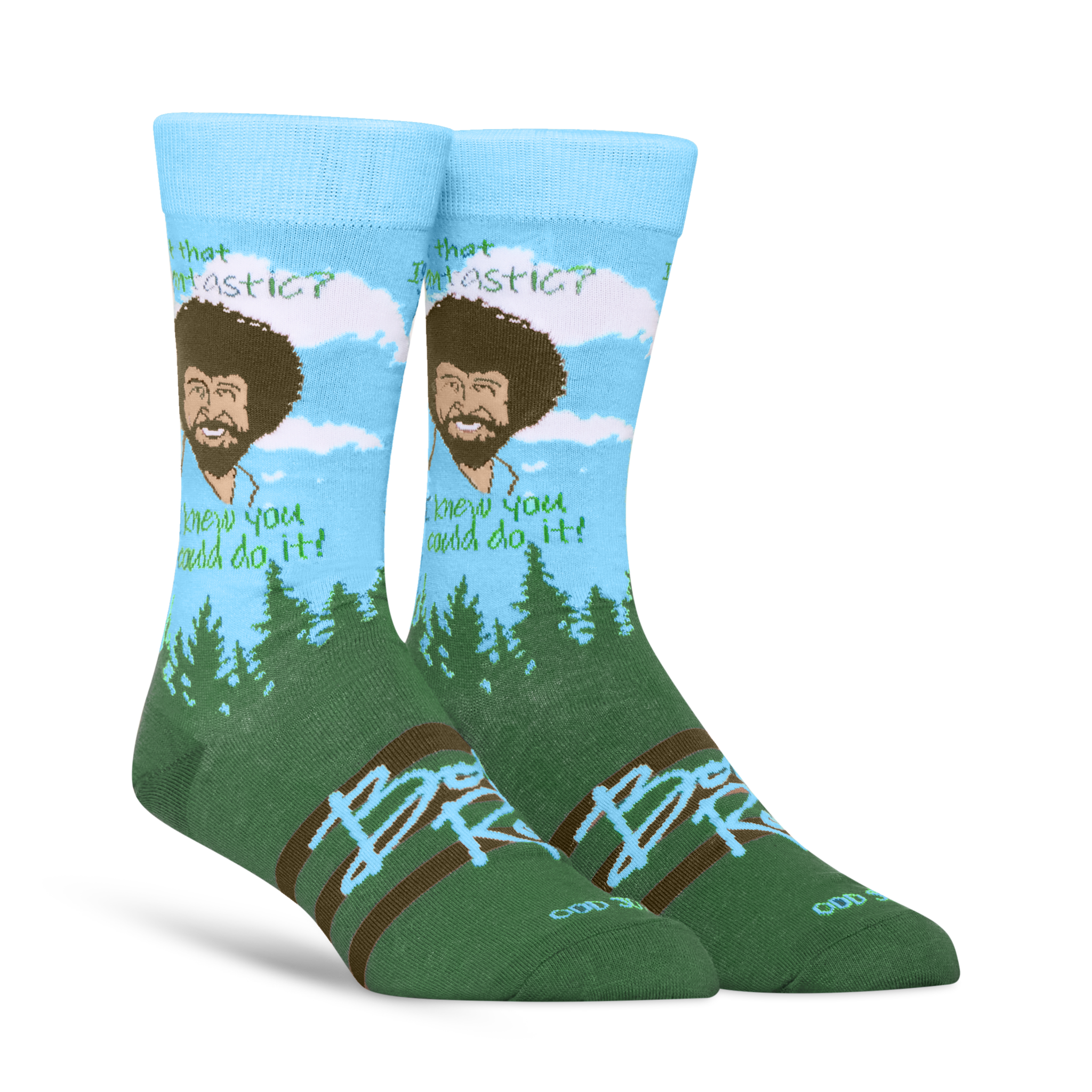 Bob Ross You Can Do it Men's Crew Socks
