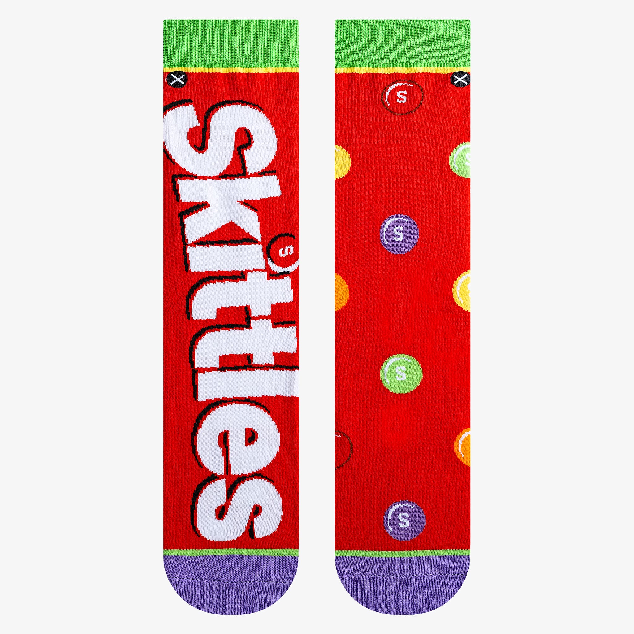 Skittles Split Men's Crew Socks | Odd Sox – ODD SOX