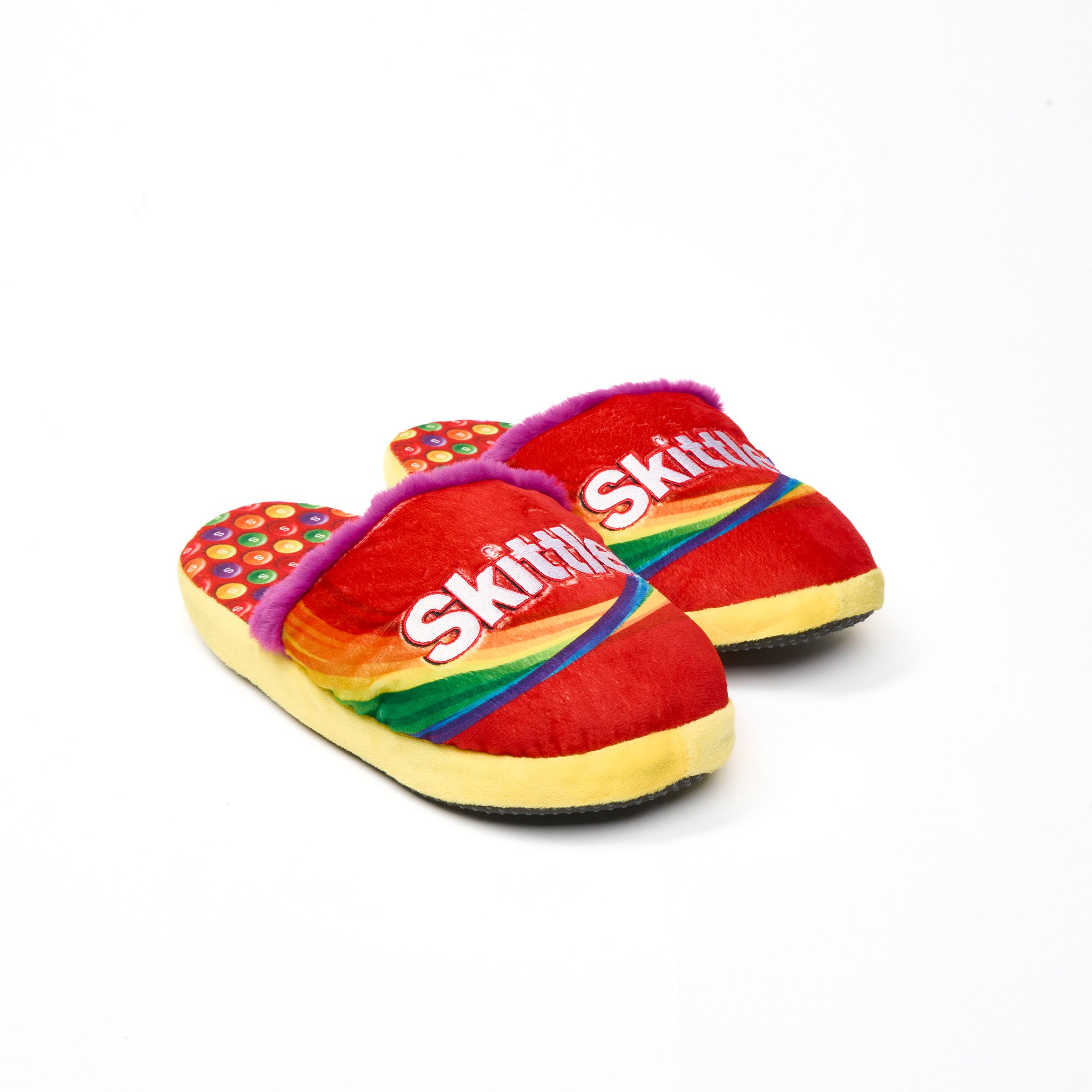 Skittles Fuzzy Slip-On Slippers | Odd Sox – ODD SOX