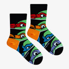 TMNT Masks Big Kids Crew Socks