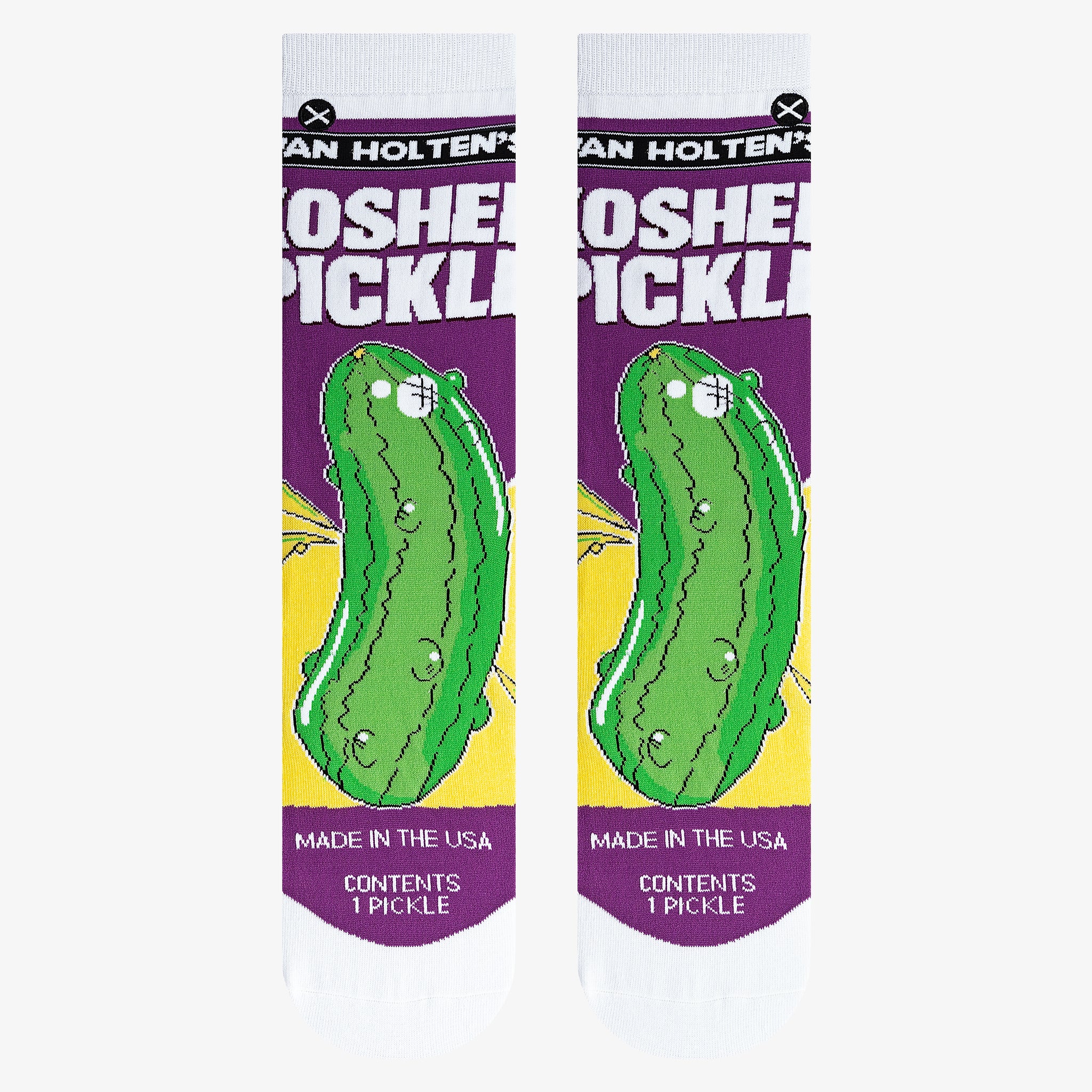 Van Holten's Kosher Pickle Men's Crew Socks