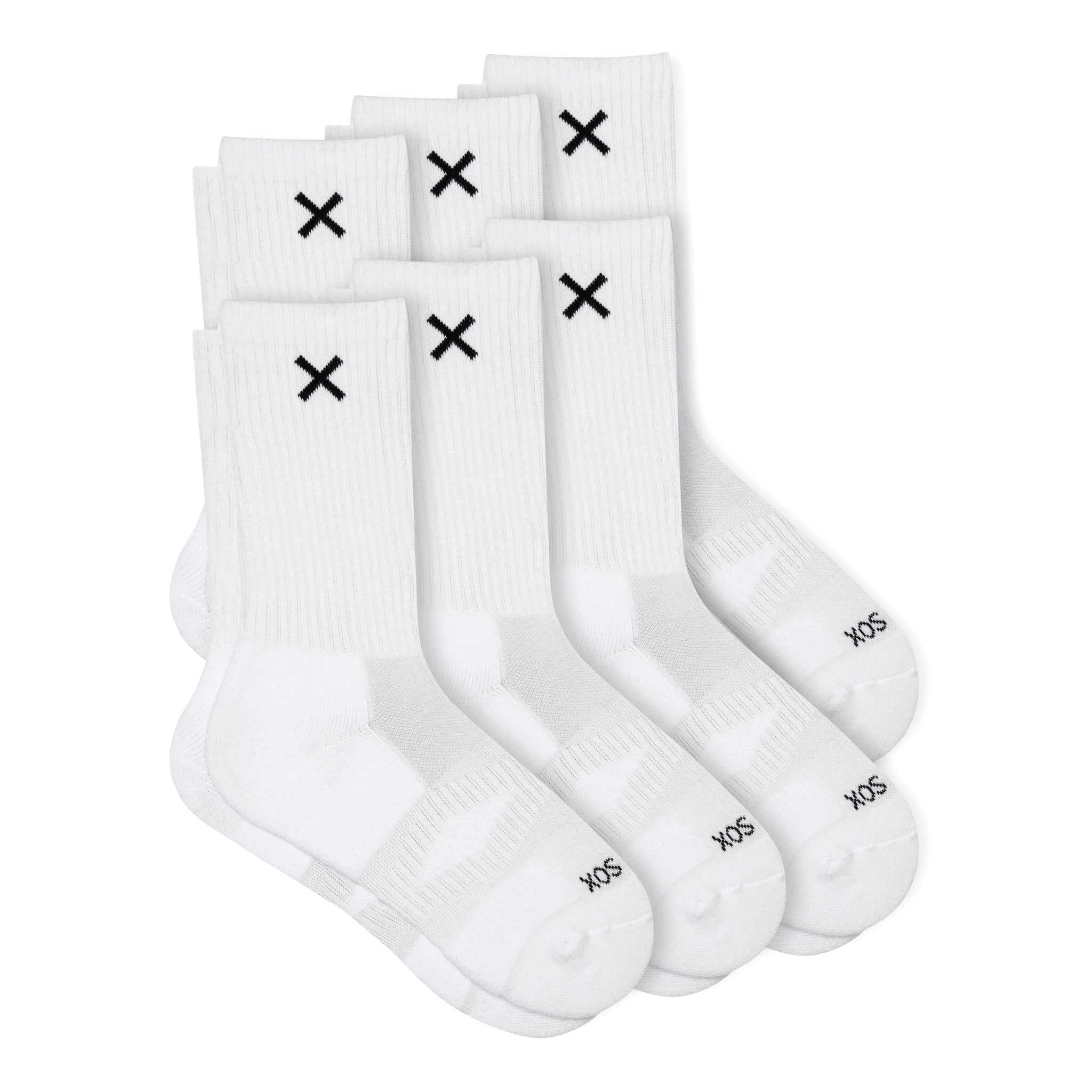 BASIX Crew Socks – 6-Pack