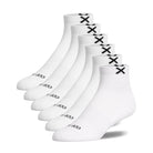 BASIX Men’s Quarter Socks – White 6-Pack