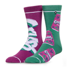 Crush Grape Split Men's Crew Socks
