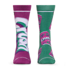 Crush Grape Split Men's Crew Socks