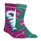 Crush Grape Split Men's Crew Socks
