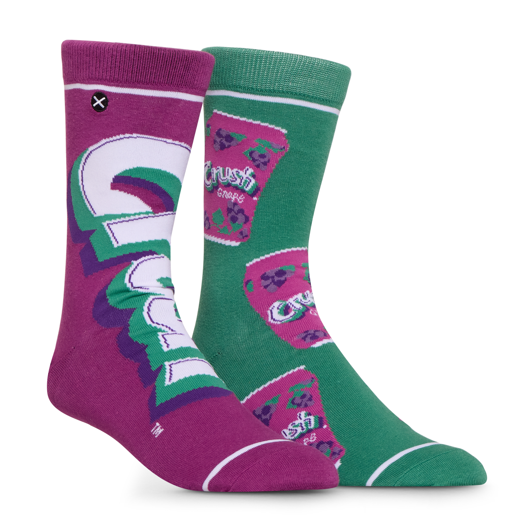 Crush Grape Split Men's Crew Socks