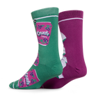 Crush Grape Split Men's Crew Socks