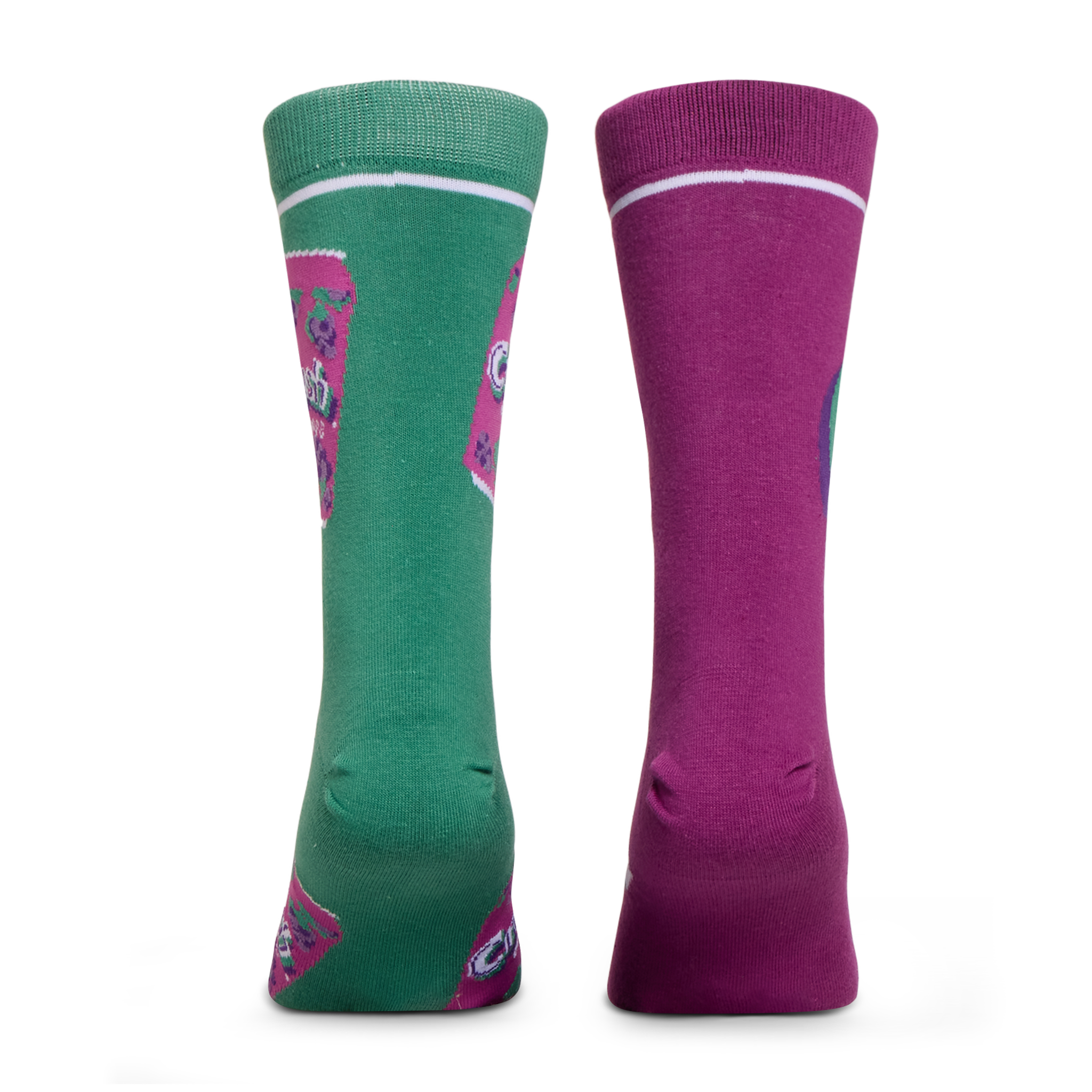 Crush Grape Split Men's Crew Socks