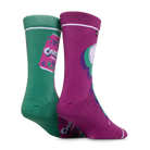 Crush Grape Split Men's Crew Socks
