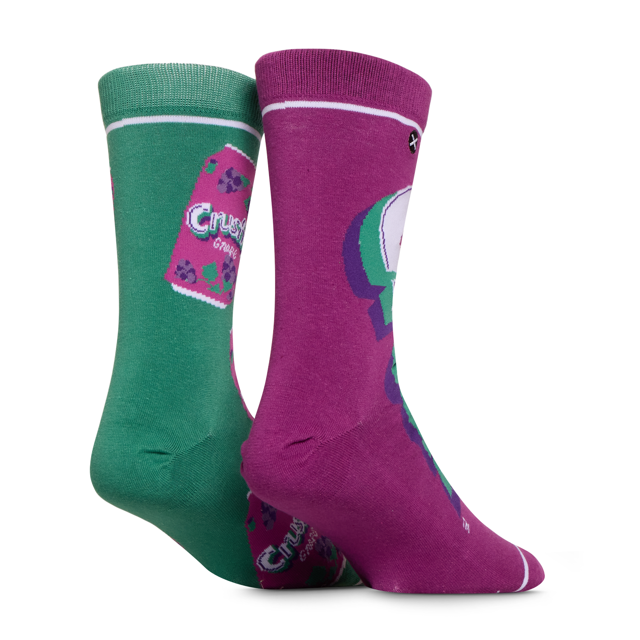Crush Grape Split Men's Crew Socks